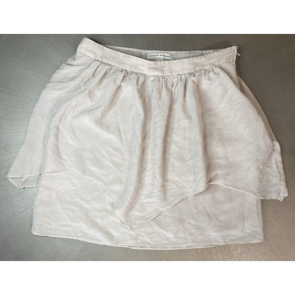 Banana Republic 100% Silk Tiered Ballet Skirt Sz 2 Handkerchief Overlay 2011